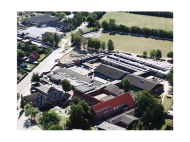 Luftfoto Auning Skole